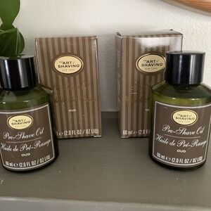 Lot‎ 2 Art of Shaving Pre Shave Oil Men, 2oz 60ML Oud Razor Prep Essential Oil